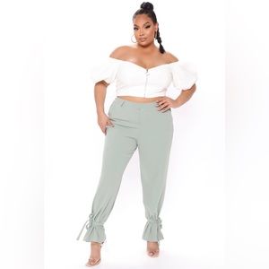 Into The Office Trouser - Sage